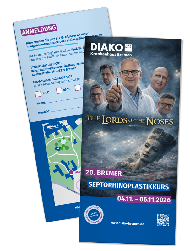 Flyer als Mockup und Link zur PDF