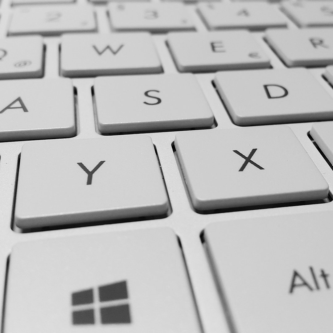 Ausschnitt einer Computertastatur